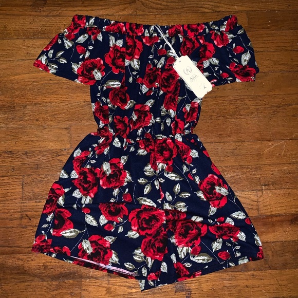 Pants - NWT Off the shoulder romper